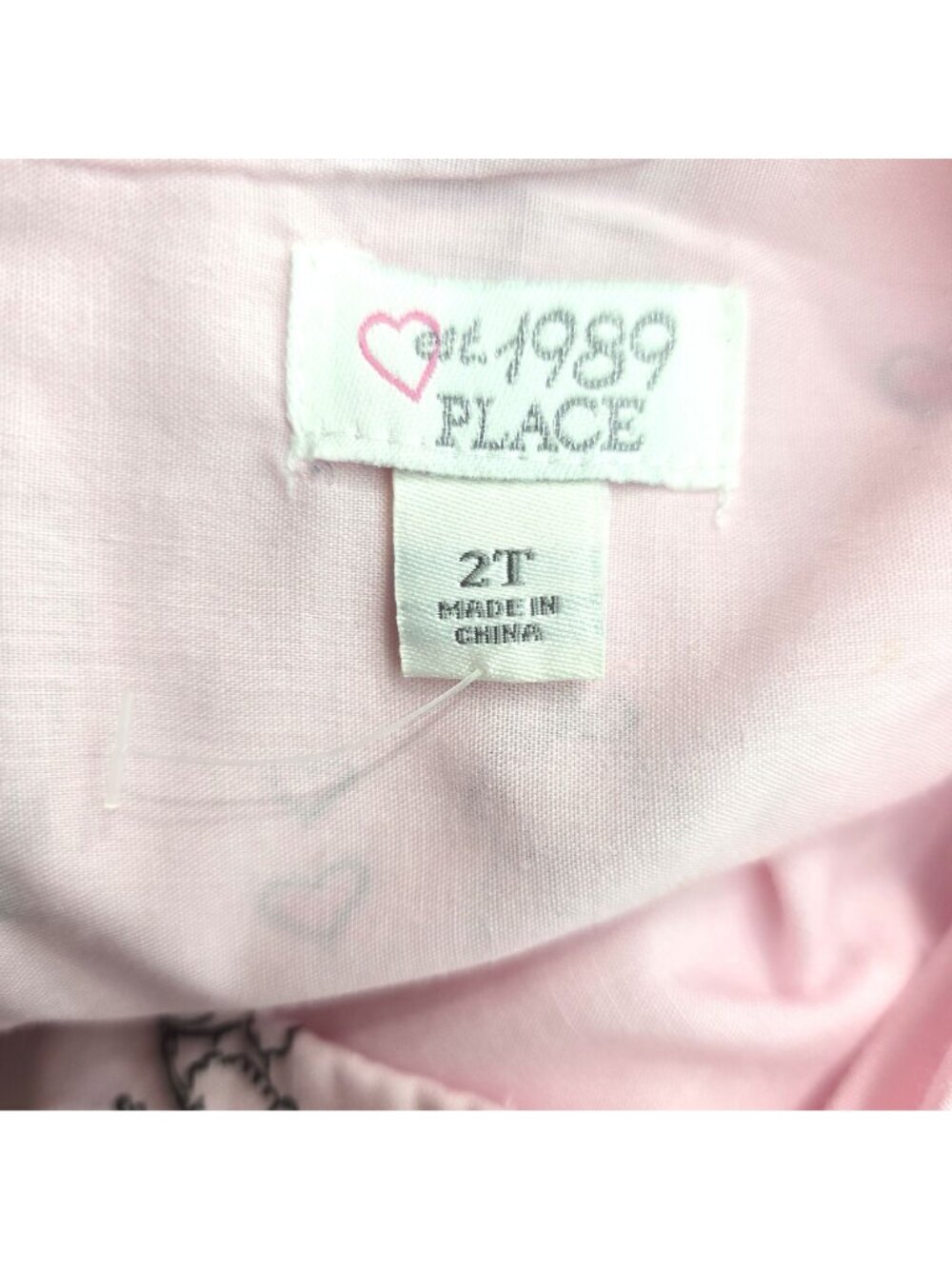 The Children's PLace Pink Paris Eiffel Sleeveless Party Dress Baby Size 2T - Picture 6 of 6